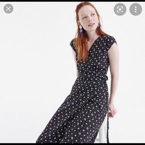 J. Crew Mercantile Wrap Midi Dres